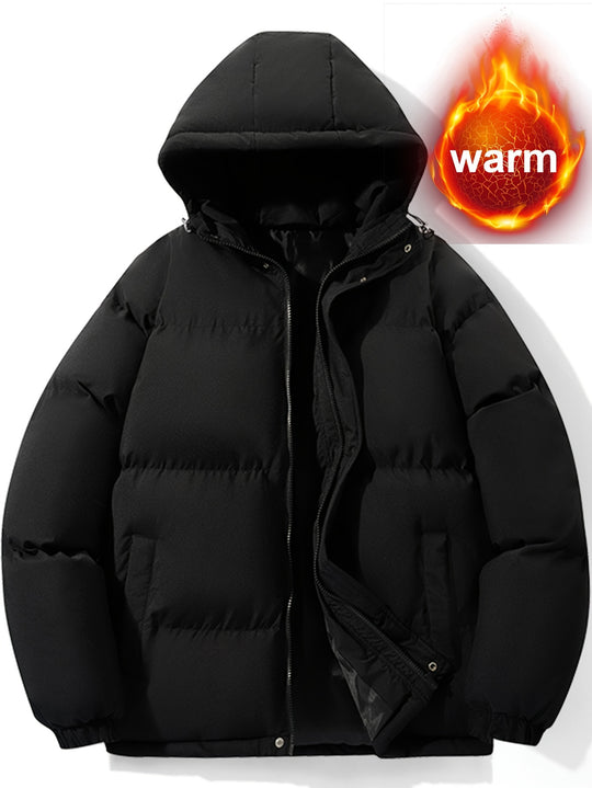 Martijn - Warm Puffer Jacket With Hood For Men