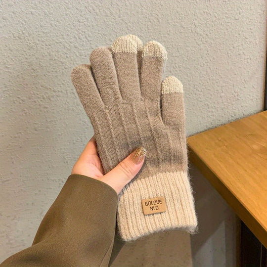 Lotte - Winter Knitted Gloves, Touchscreen Compatible, Unisex &amp; Warm