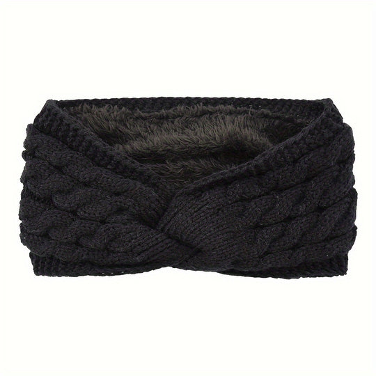 Eva - Dikke Gebreide Oorwarmers met Warme Voering | Cozy Winter Haaraccessoires