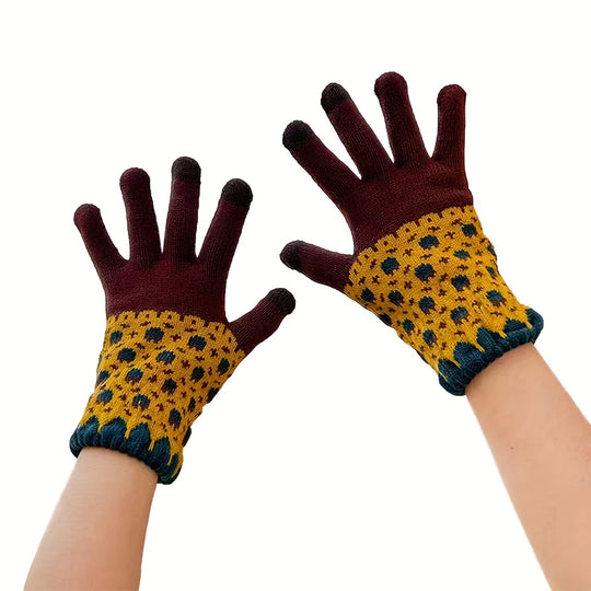 Marijke - Cozy Knitted Winter Gloves for Women