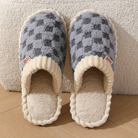 Sophie – Warm Winter Slippers with Closed Toe, Cozy Slip-On Slippers for Indoor Use