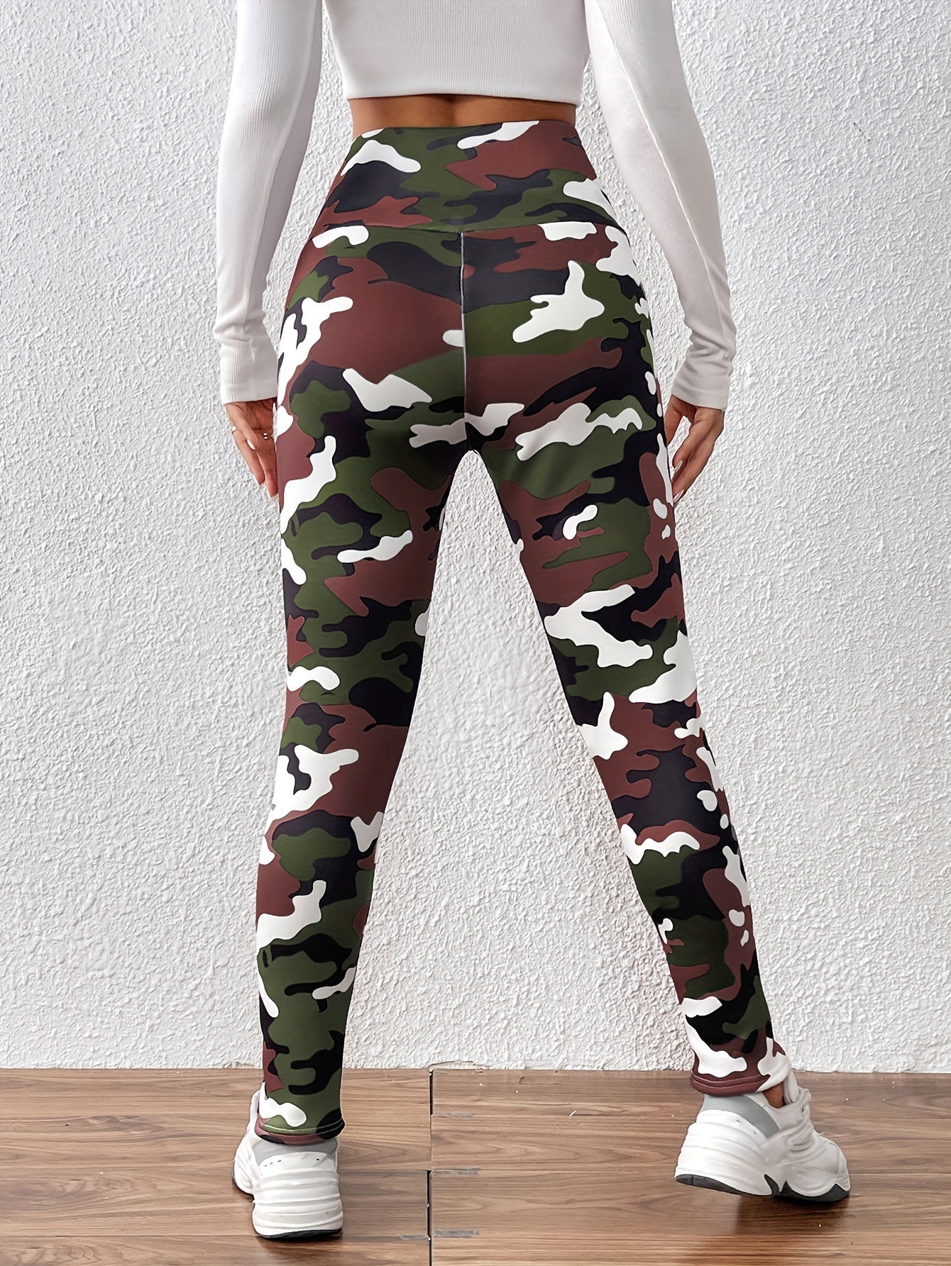 Lieke - Fleece-Gevoerde Hoge Taille Leggings met Geometrische Print | Winterwarme Slim Fit Broek