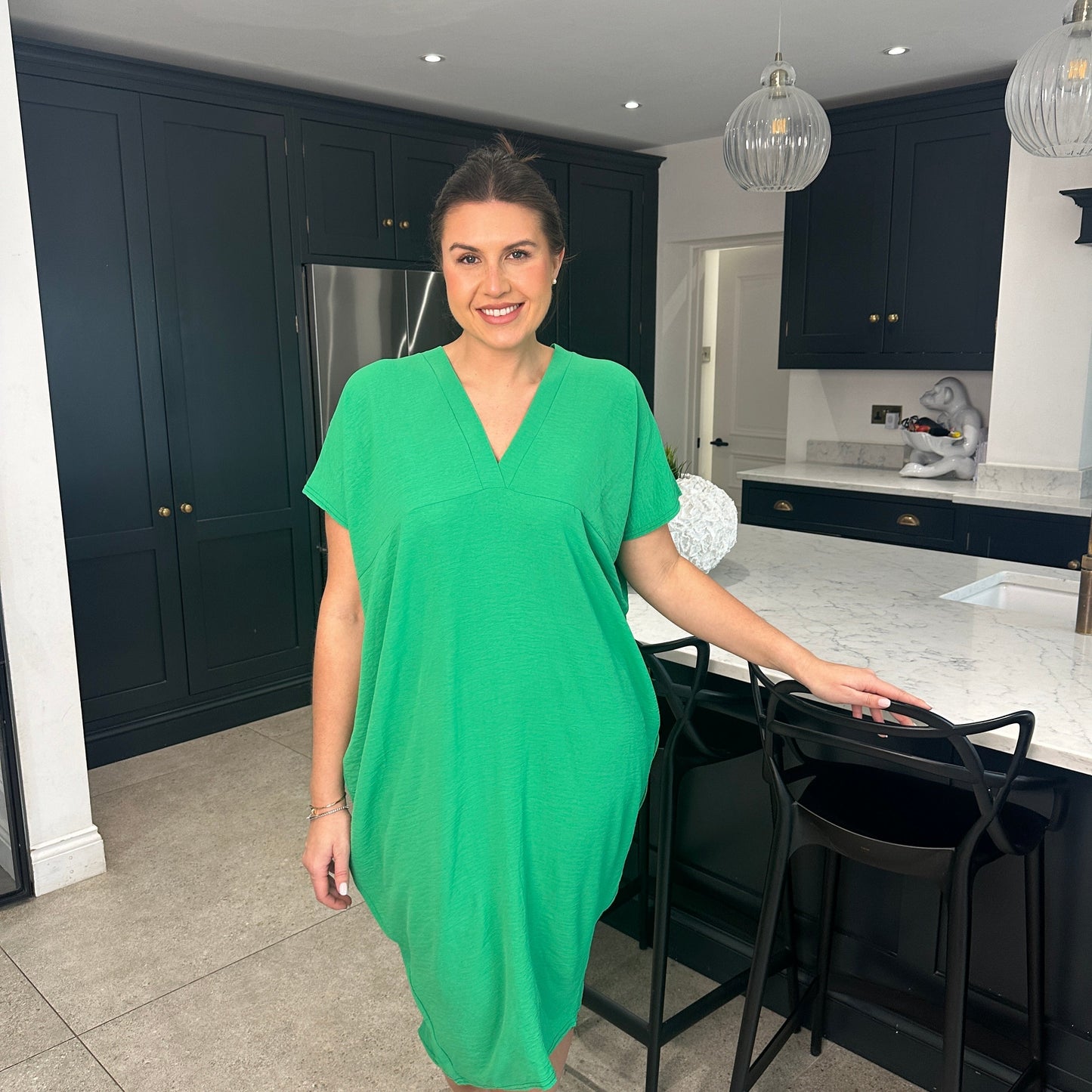 Anouk Dames Jurk - Zomerjurk met V-Hals - Jurkjes Dames