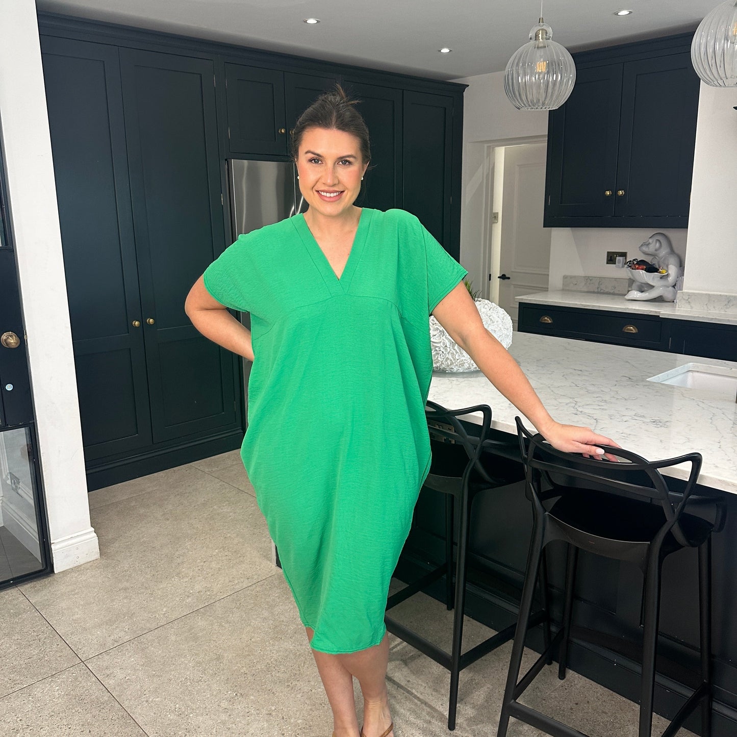 Anouk Dames Jurk - Zomerjurk met V-Hals - Jurkjes Dames