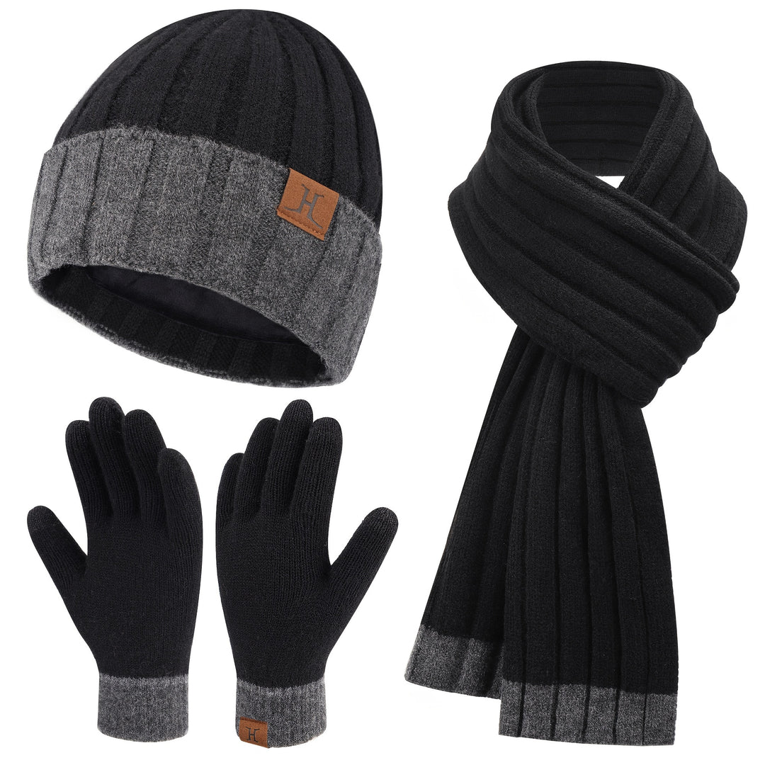 Emma - Winterse 3-in-1 Set | Gebreide Beanie, Handschoenen & Sjaal voor Kerst en Winterse Dagen