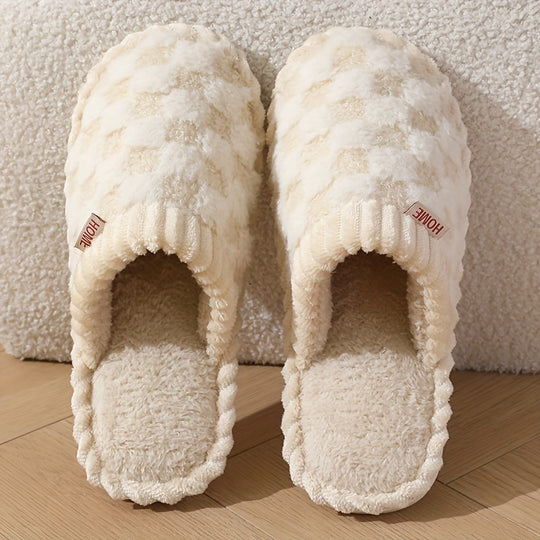 Sophie – Warm Winter Slippers with Closed Toe, Cozy Slip-On Slippers for Indoor Use