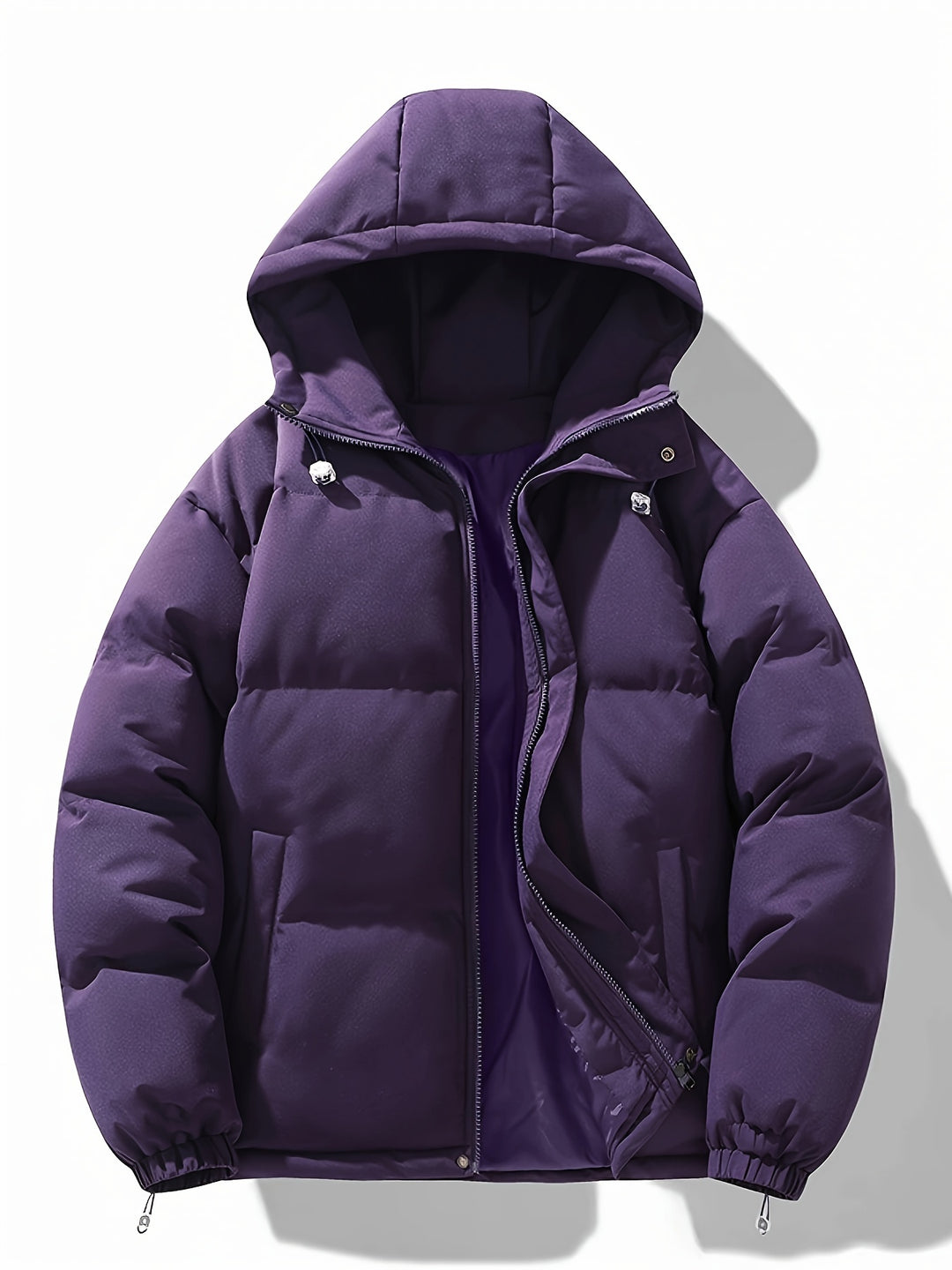 Lars - Men's Puffer Jacket With Hood And Drawstring