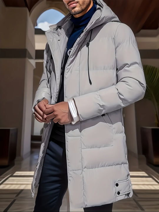 Ruben - Men's Long Hooded Puffer Jacket For Winter