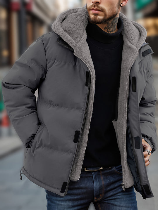 Lars - Men's Winter Imitation Down Jacket with Hood