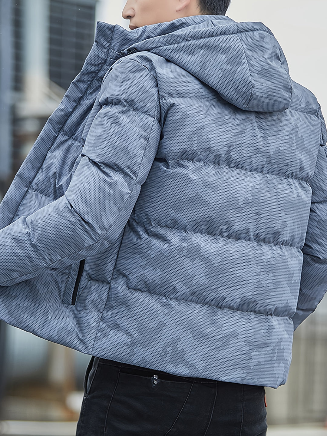 Sven - Heren Camouflage Winterjas met Capuchon