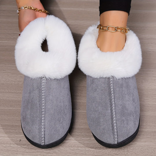 Sanne – Warme Pluche Slippers voor Binnen, Lichtgewicht Antislip Slip-on Bont