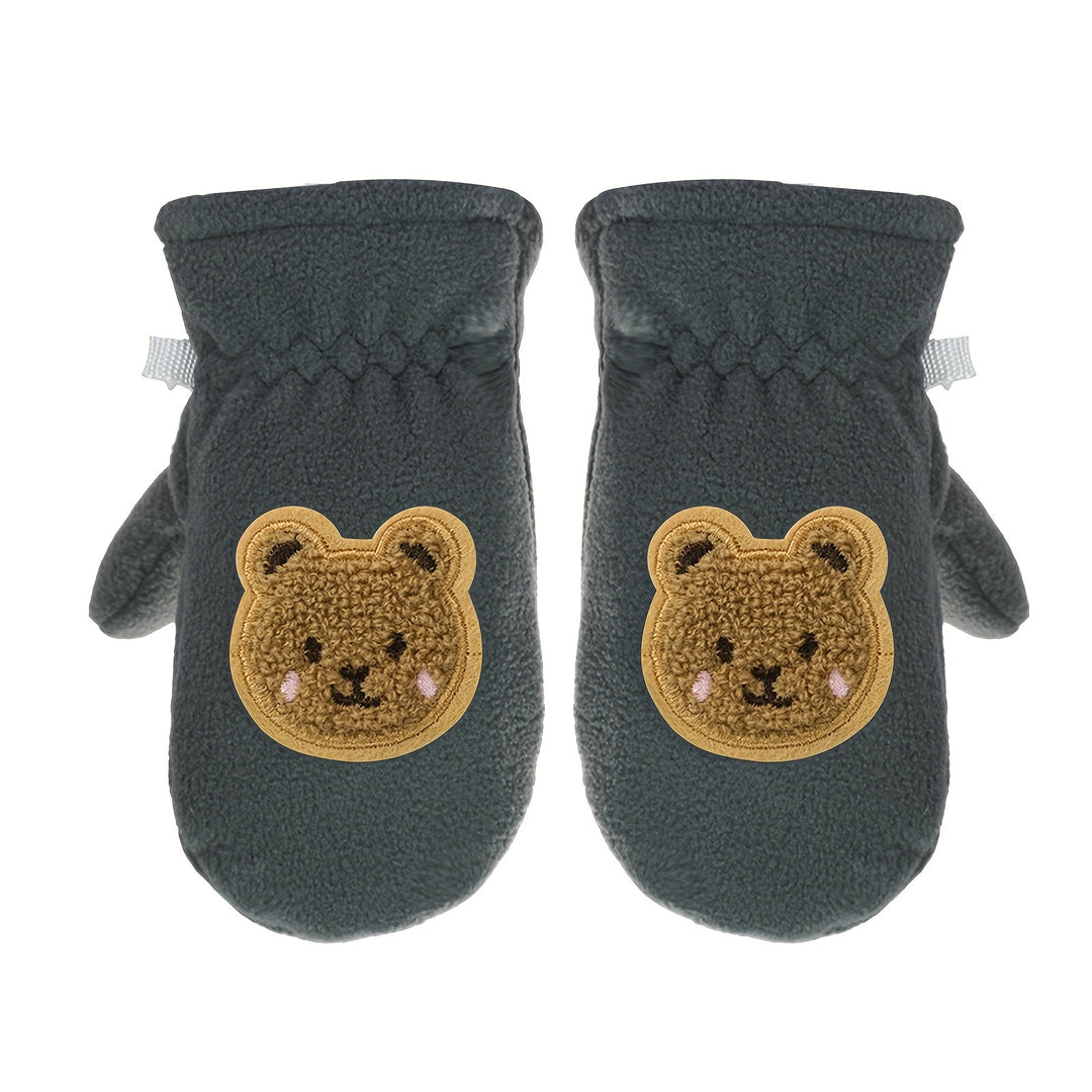 Emma - Cartoon Bear Winter Gloves for Kids