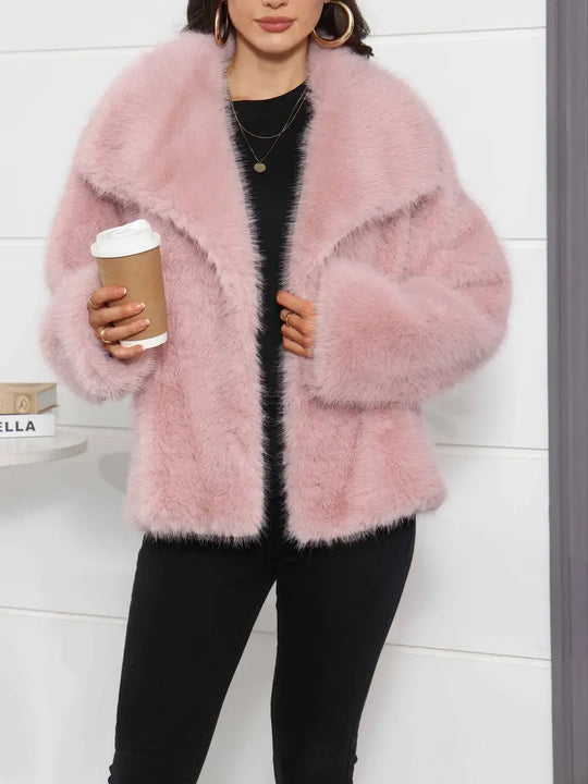 Elise - Plus Size Faux Fur Coat