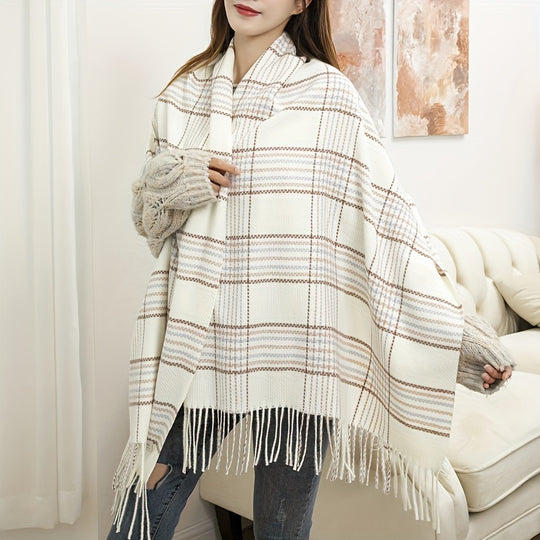 Lotte - Elegant Women's Scarf Made of Polyester, Warm &amp; Windproof for Winter Outings