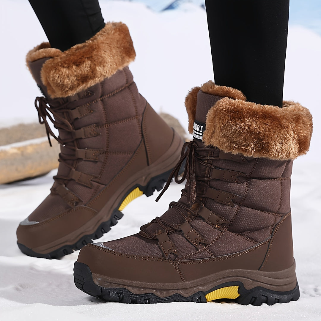 Marit - Waterproof Insulated Snow Boots with Faux Fur