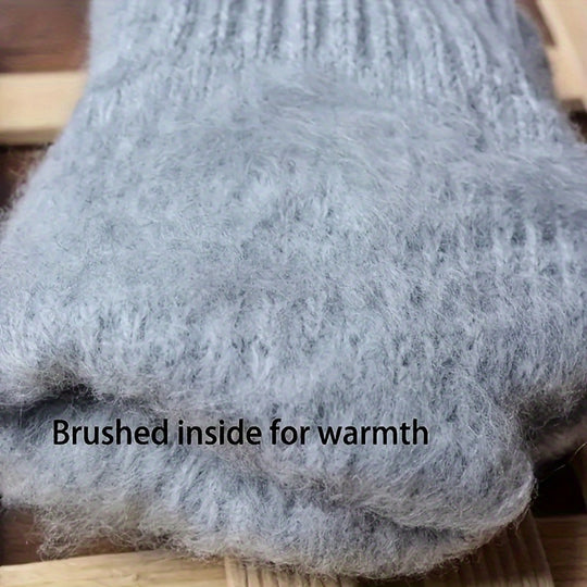 Sanne - Knitted Thermal Winter Gloves with Touchscreen Function