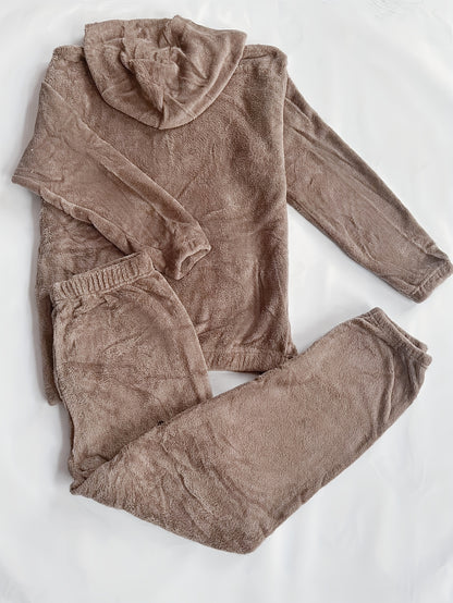 Lisa - Fuzzy Hooded Pyjama Set
