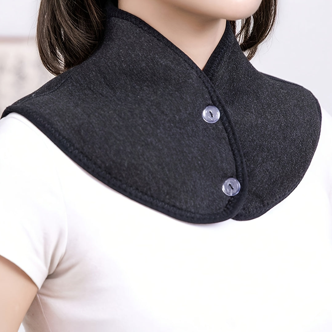 Lotte - Elegant Winter Neckwarmer made of Faux Lambskin Velvet