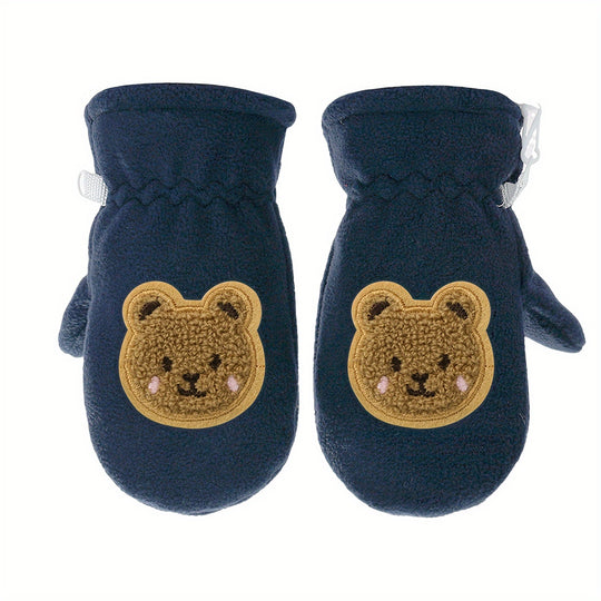 Emma - Cartoon Bear Winter Gloves for Kids