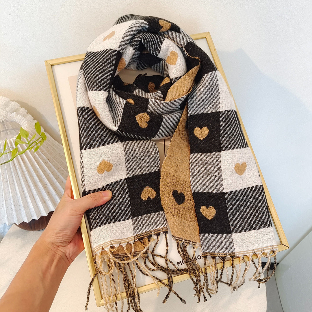 Yvette - Chic Striped Women's Scarf for Fall/Winter