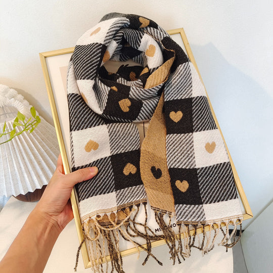 Yvette - Chic Striped Women's Scarf for Fall/Winter