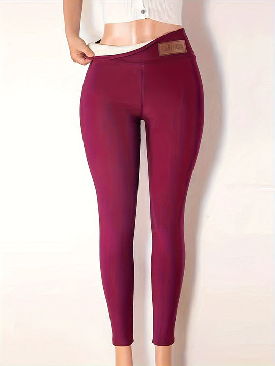 Isabelle - Winter Plush Lined Sports Leggings | High Stretch and Comfortable for Fall &amp; Winter