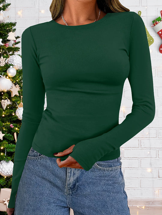 Marijke - Chic Long Sleeve Top for Fall and Winter