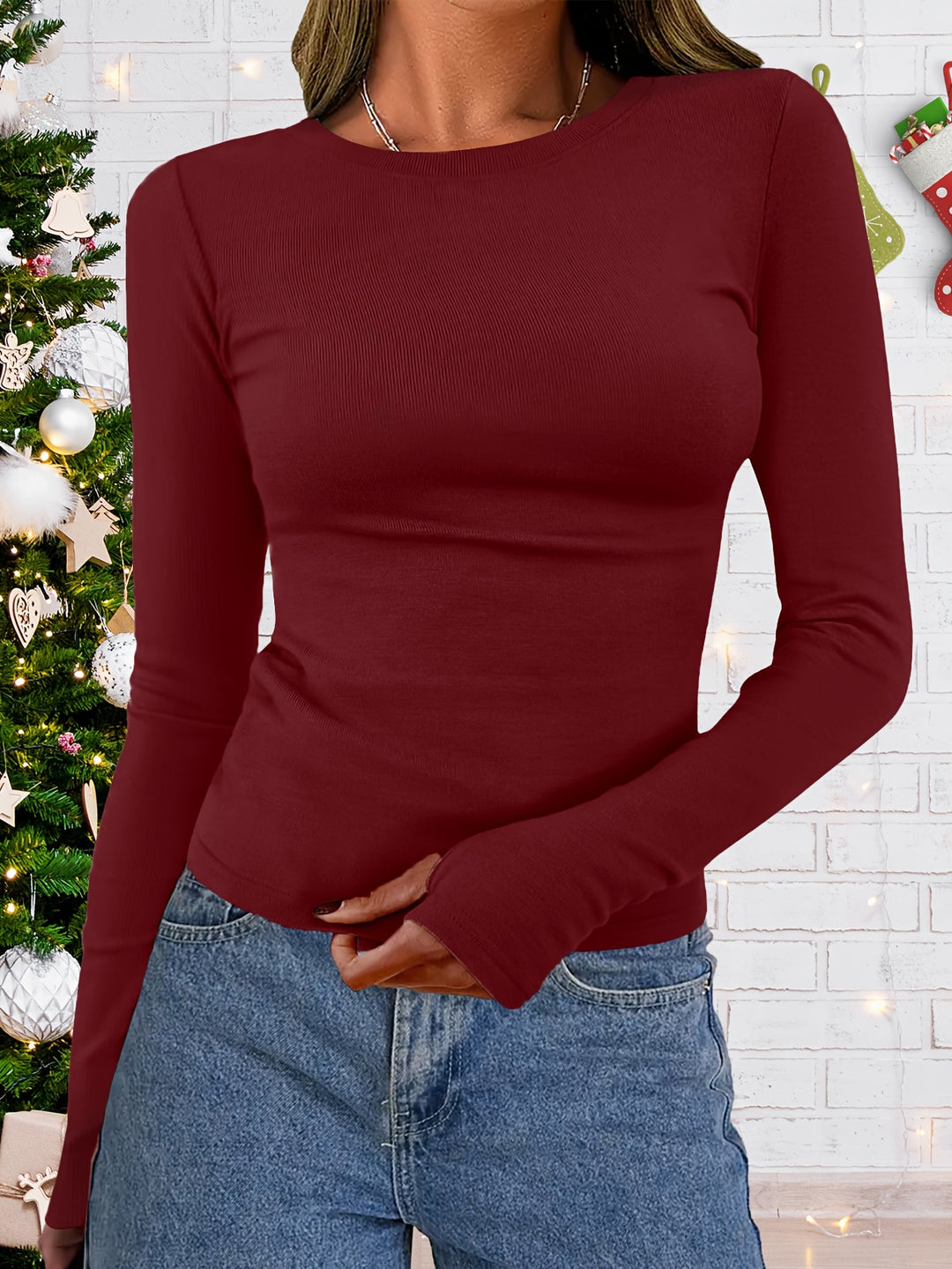 Marijke - Chic Long Sleeve Top for Fall and Winter