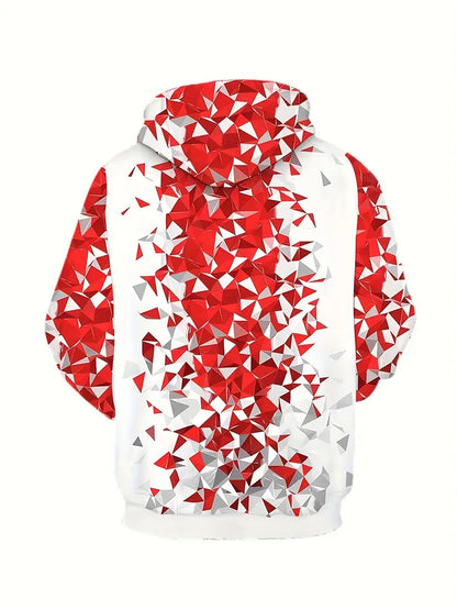 Lucas – Kapuzenpullover met geometrische print voor heren