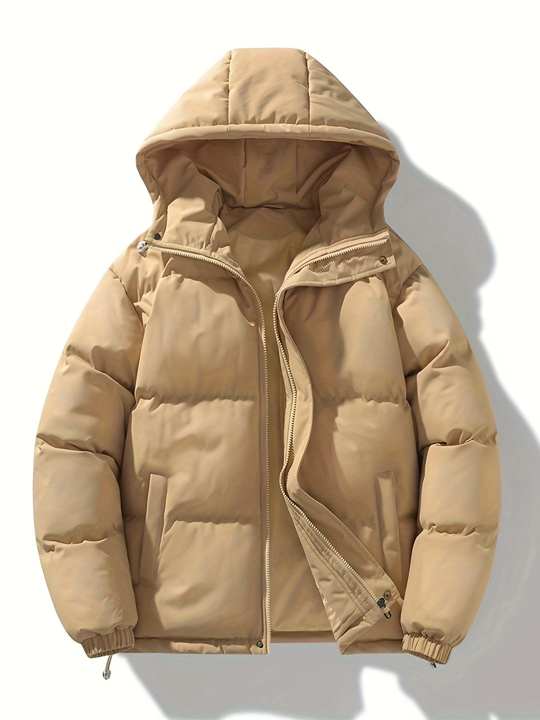 Lars - Men's Puffer Jacket With Hood And Drawstring