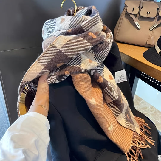 Yvette - Chic Striped Women's Scarf for Fall/Winter