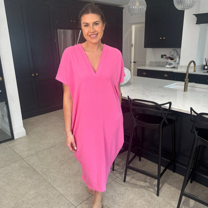 Anouk Dames Jurk - Zomerjurk met V-Hals - Jurkjes Dames