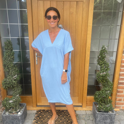 Anouk Dames Jurk - Zomerjurk met V-Hals - Jurkjes Dames