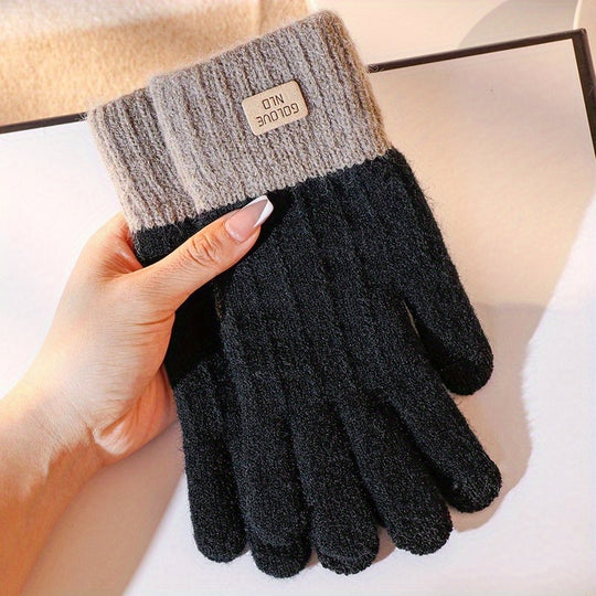 Lotte - Winter Knitted Gloves, Touchscreen Compatible, Unisex &amp; Warm