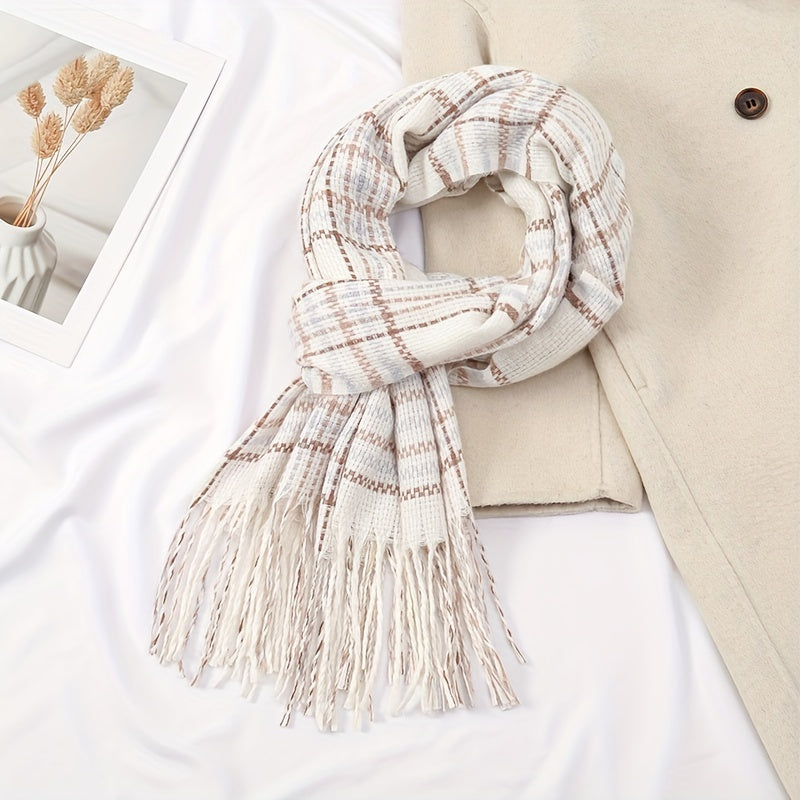 Lotte - Elegant Women's Scarf Made of Polyester, Warm &amp; Windproof for Winter Outings