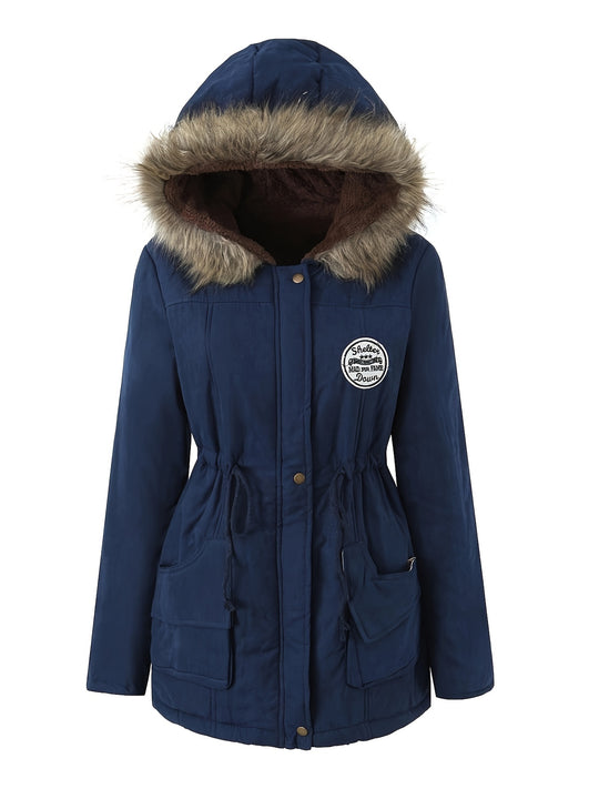 Mila - Winter Warme Parka Jas met Trekkoord