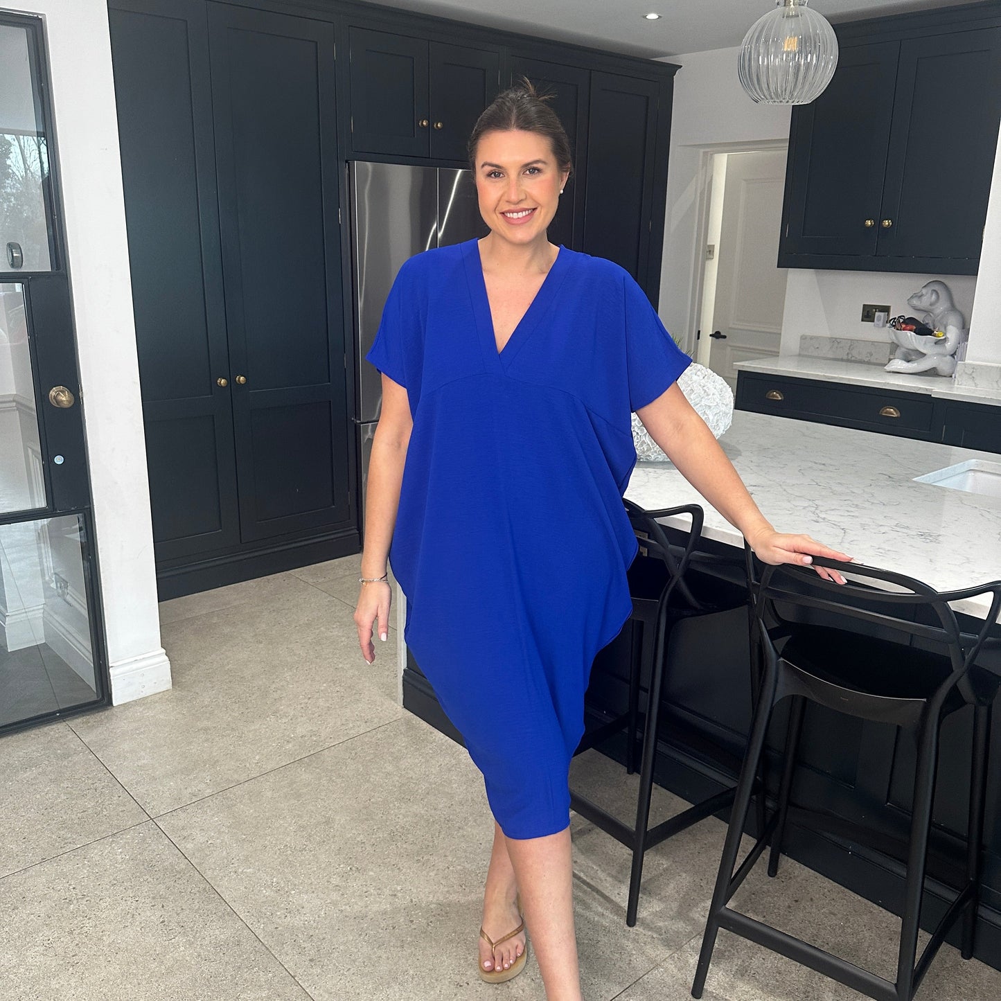 Anouk Dames Jurk - Zomerjurk met V-Hals - Jurkjes Dames