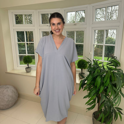 Anouk Dames Jurk - Zomerjurk met V-Hals - Jurkjes Dames