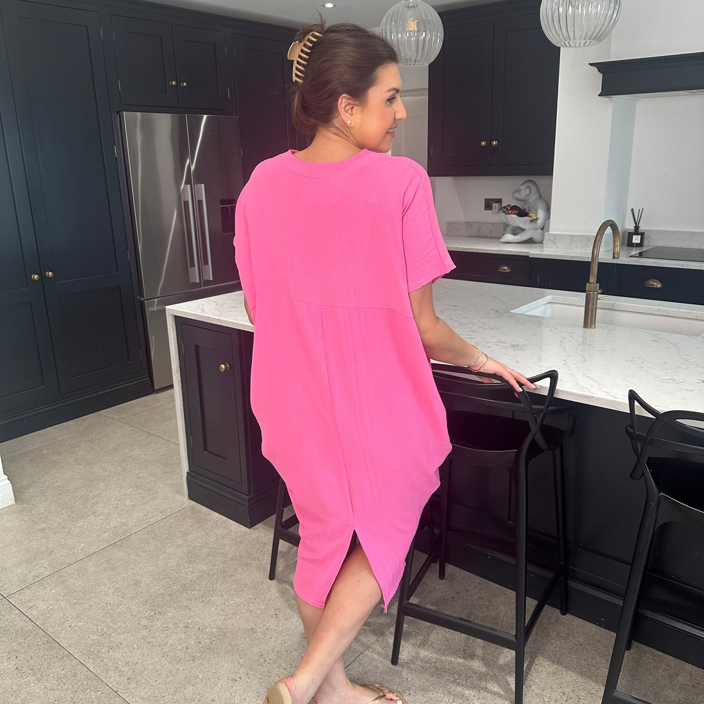 Anouk Dames Jurk - Zomerjurk met V-Hals - Jurkjes Dames