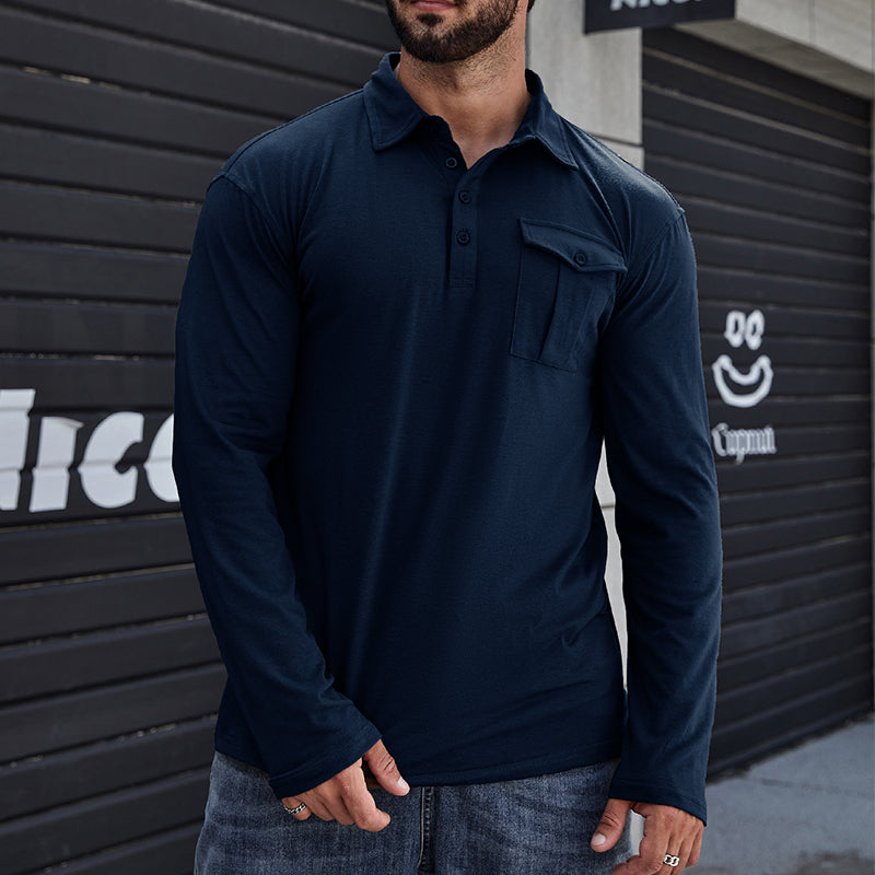 Bram – Cotton Blend Long Sleeve Shirt for Men