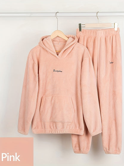 Lisa - Fuzzy Hooded Pyjama Set