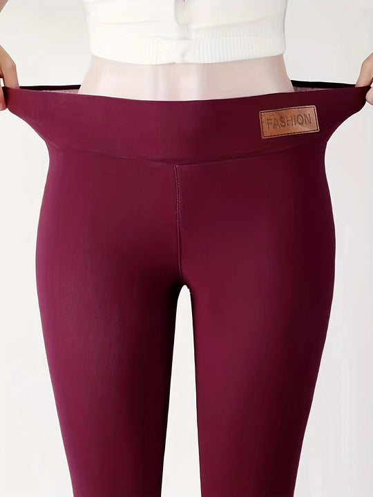 Isabelle - Winter Plush Lined Sports Leggings | High Stretch and Comfortable for Fall &amp; Winter