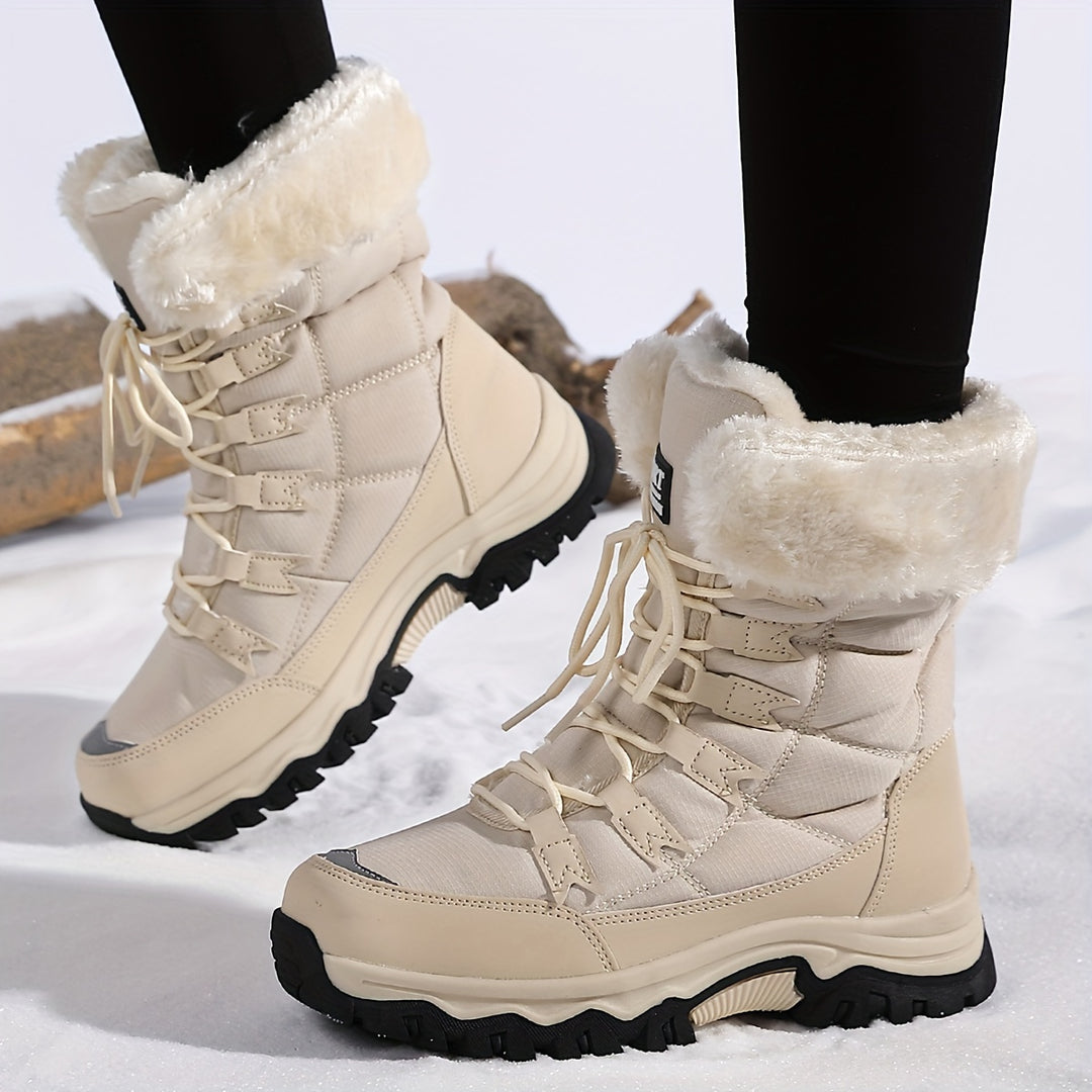 Marit - Waterproof Insulated Snow Boots with Faux Fur