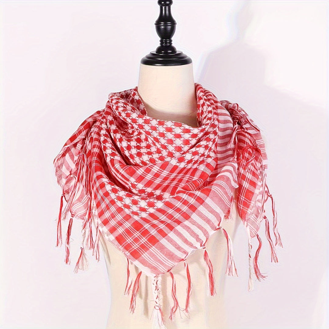 Robin - Vintage Square Scarf made of 100% Polyester, Breathable and Windproof