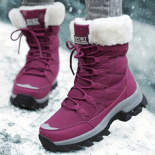 Marit - Waterproof Insulated Snow Boots with Faux Fur