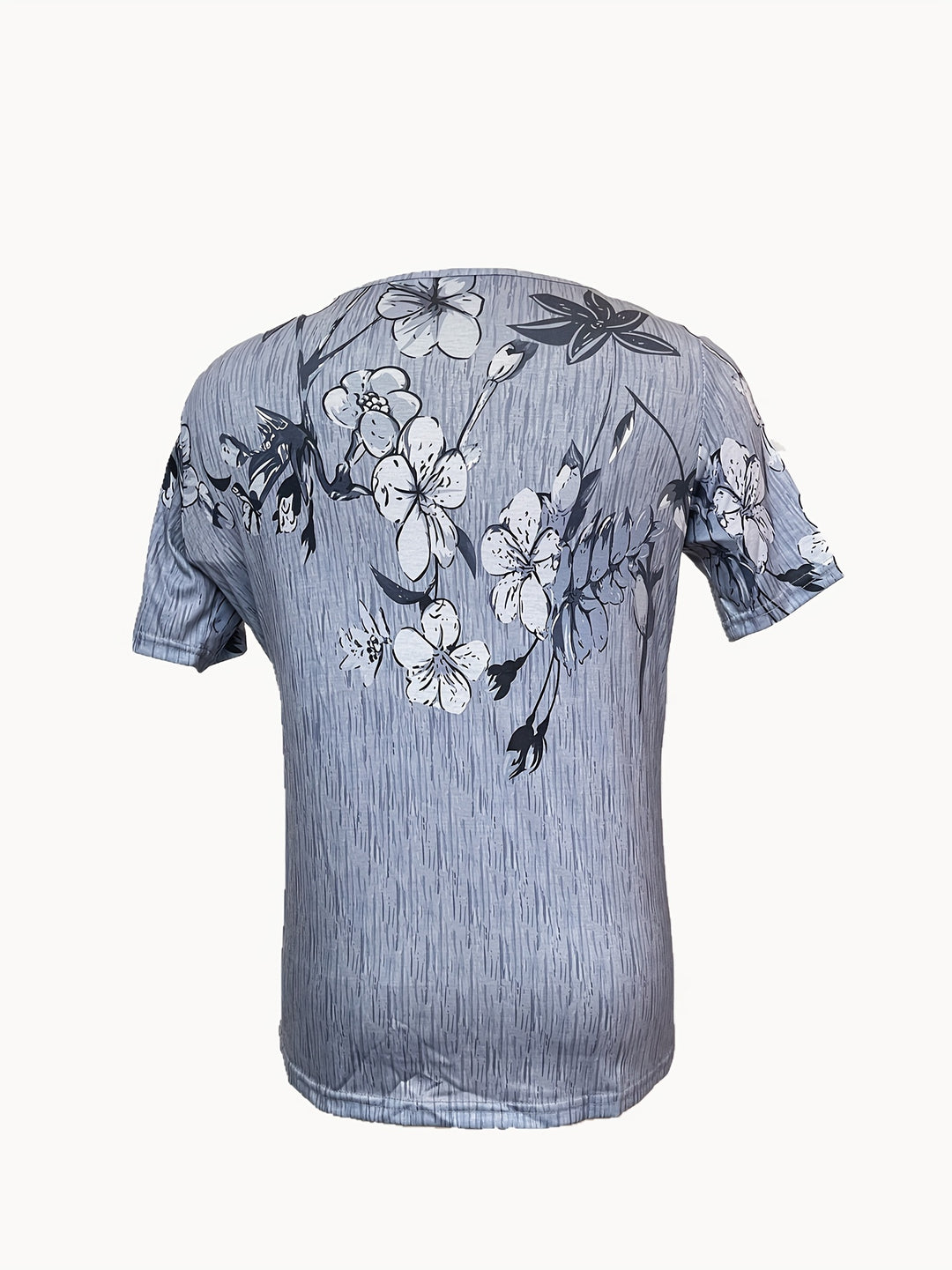 Lisanne - Casual T-shirt met Bloemenprint en Korte Mouwen