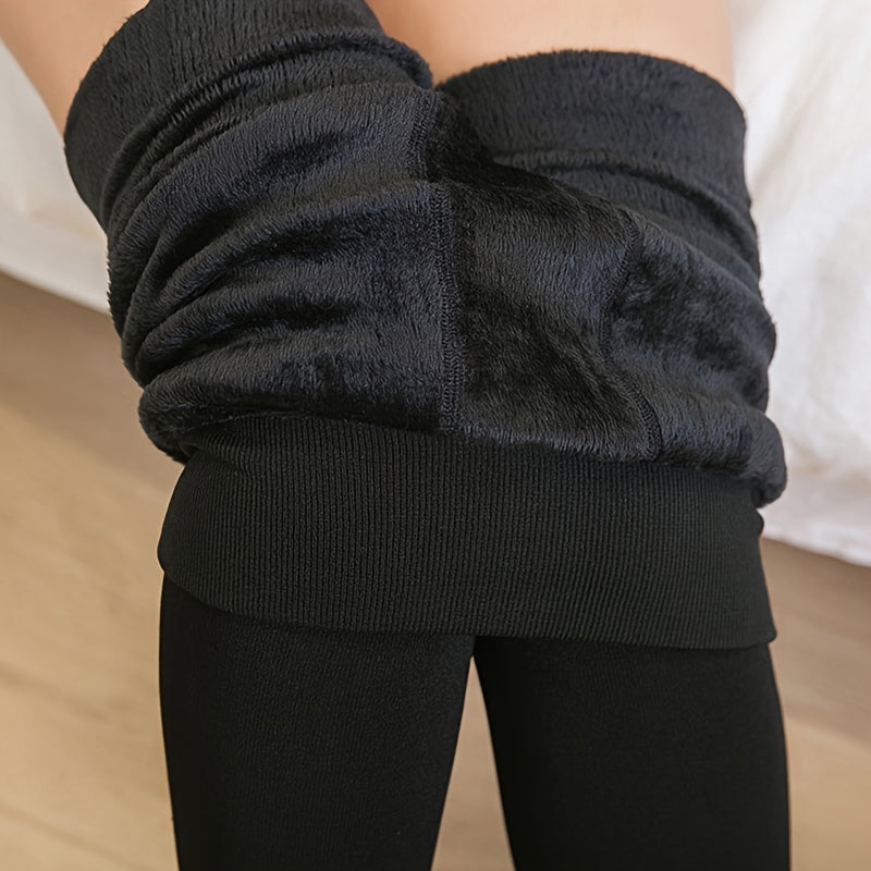 Esmée - Fleece Lined Thermo Tights | Warm Base Layer for Fall &amp; Winter