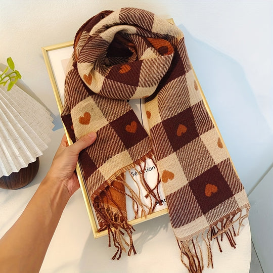 Yvette - Chic Striped Women's Scarf for Fall/Winter