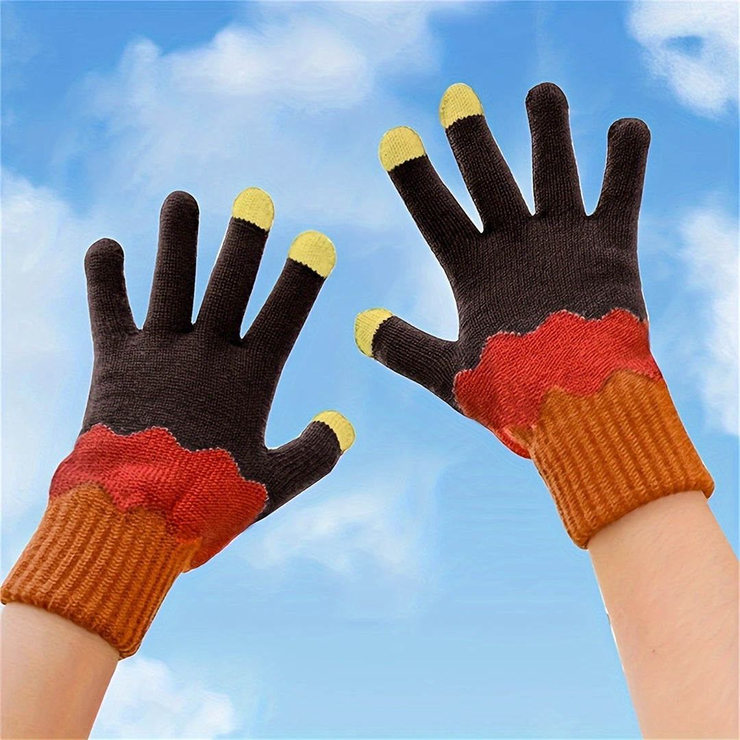 Sofie - Schattige Gebreide Winterhandschoenen, Touchscreen Compatibel, Winddicht en Warm