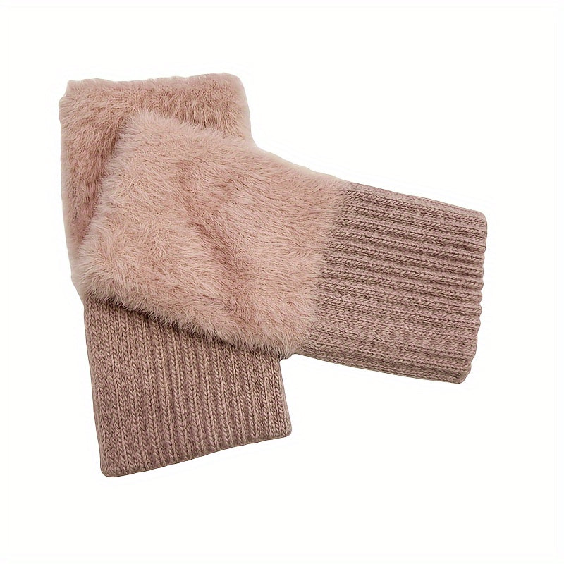 Anna - Elegant Fingerless Knitted Gloves for Fall and Winter